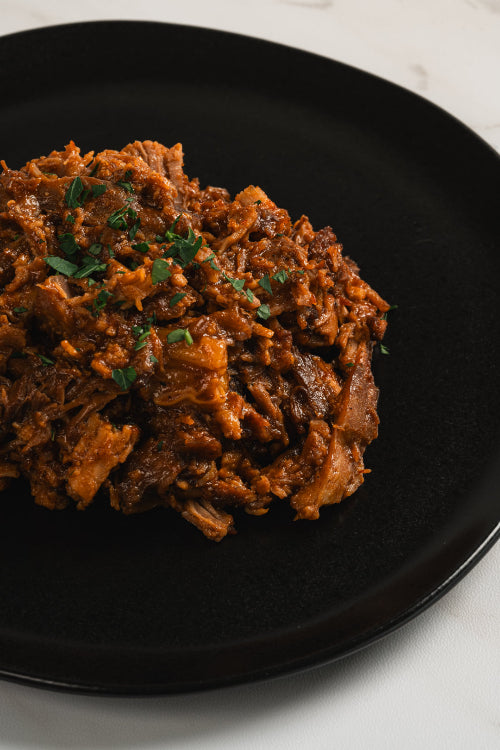 Pulled BBQ Pork on a Plate